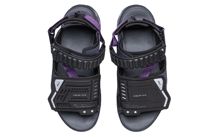 LiNing Beach Sandals Men's Black Gray