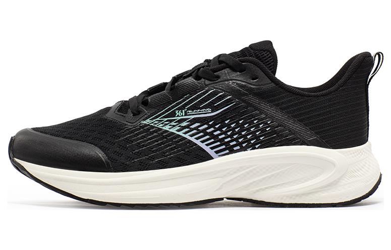 361° Cushioning, Breathable, Lightweight Low Top Running Shoes Women's Black Blue