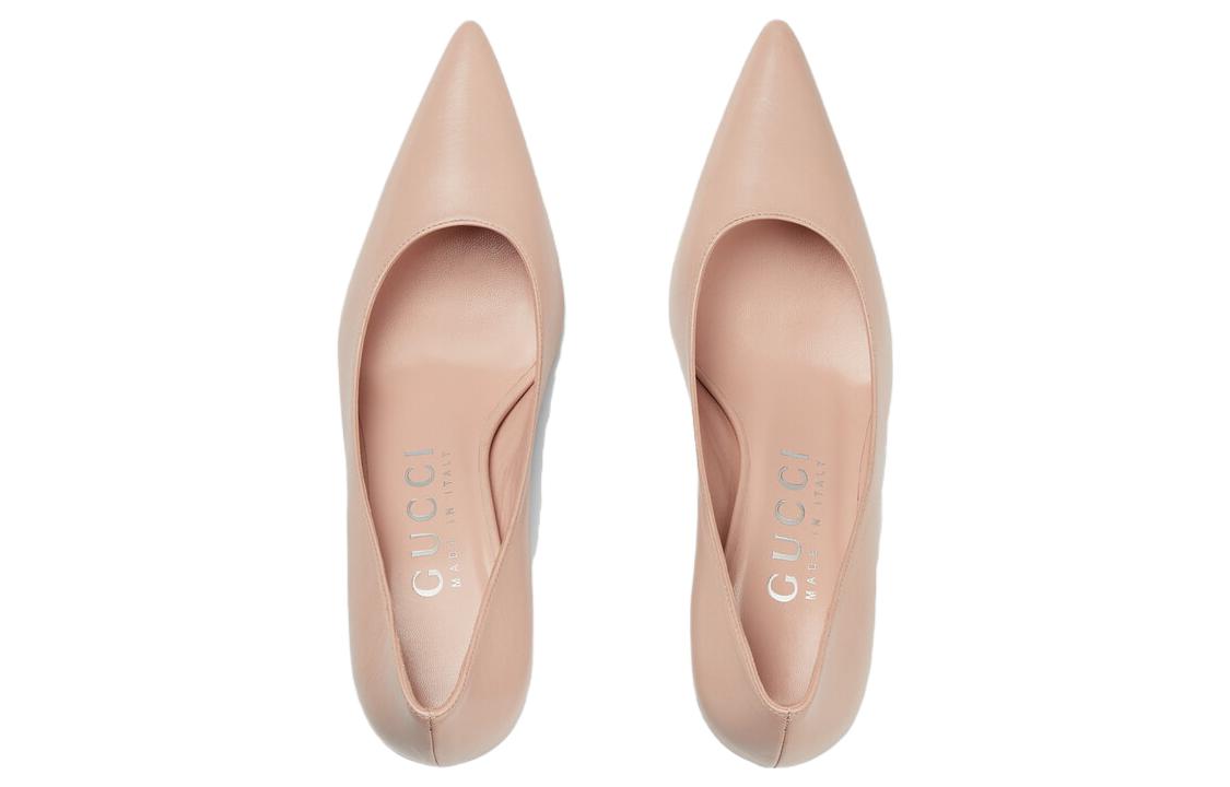 GUCCI Gg Mid heel 75mm Pump Light Pink Women's купить в интернет-магазине Yoocart с быстрой доставкой по России.