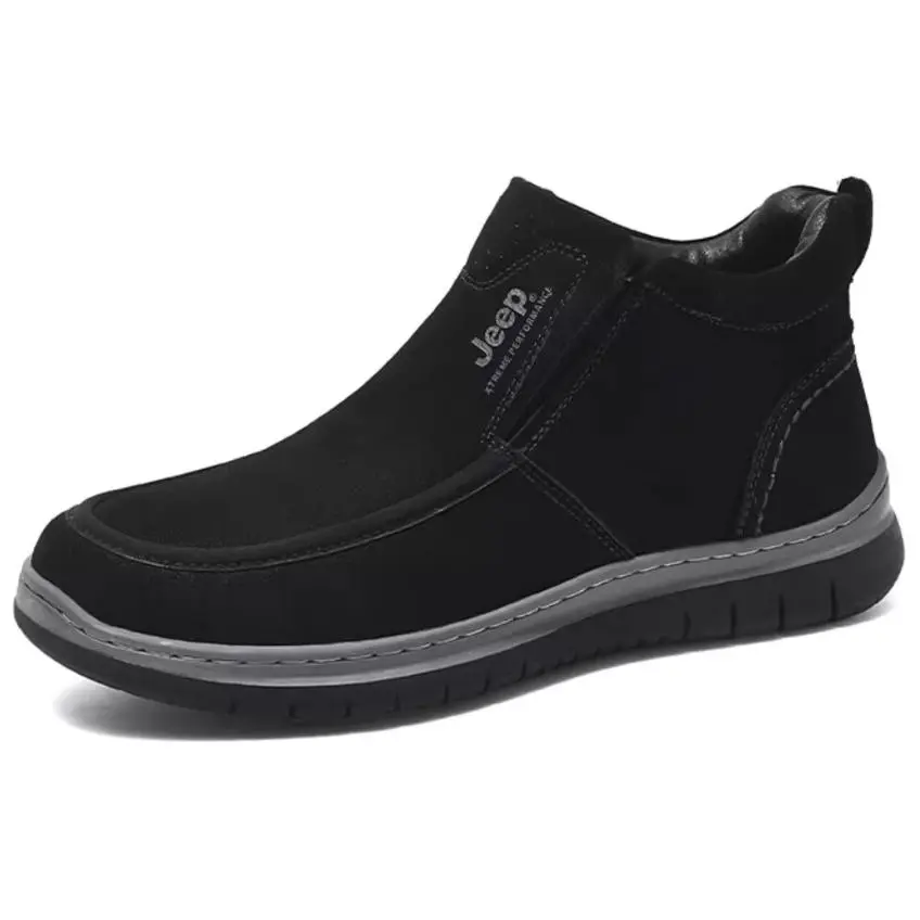 Jeep Abrasion Resistant Thermal Mid top Hiking Shoes Men's Black