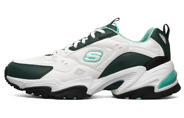 Skechers Stamina V2 Chunky Sneakers Men Low-Top White/Turquoise