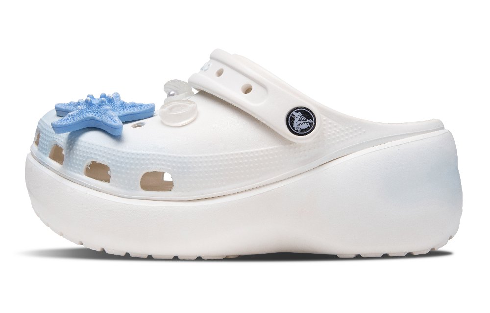 Crocs Sea Salt Foam Clogs Unisex White