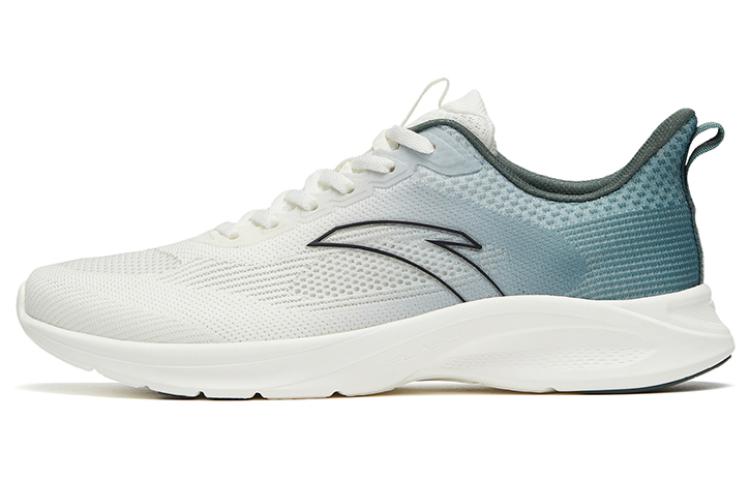 Anta Running Collection Anti Slip Wear Resistant Low Top Running Shoes Men's White Bamboo Asphalt Gray