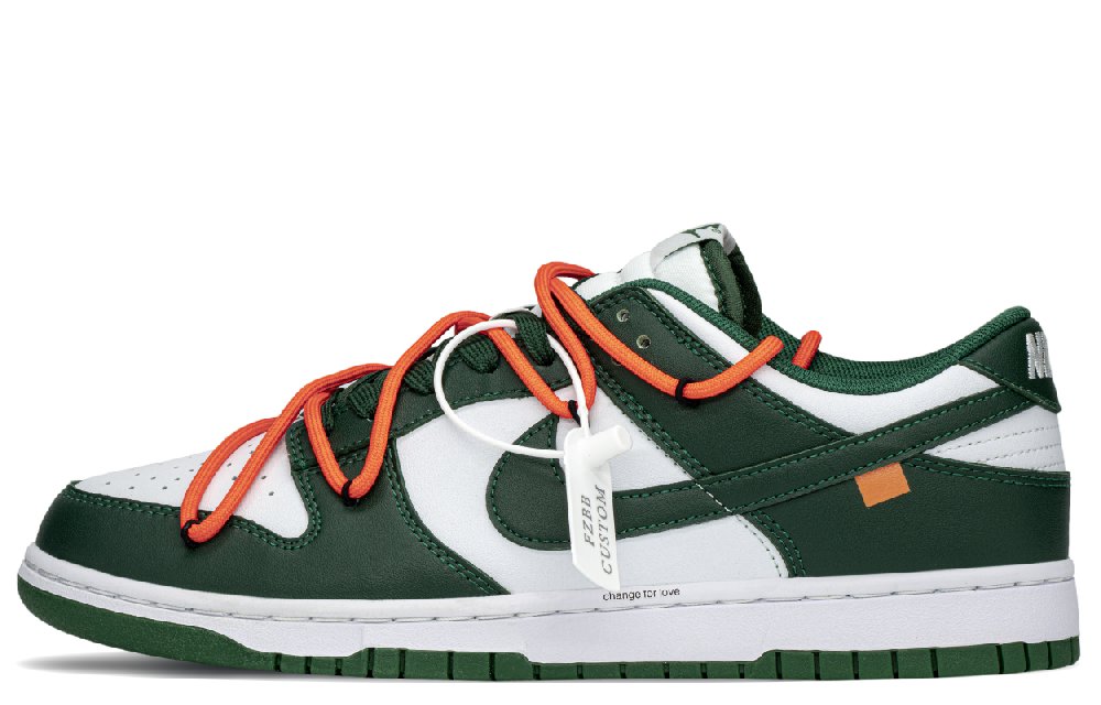 Nike Dunk Anti-Slip And Wear-Resistant Lightweight Low-Top Skateboard Shoes Unisex Green White
