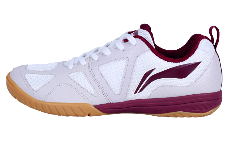 LiNing Cushioned Slip Resistant Abrasion Resistant Low Top Training Shoes Unisex Gray Deep Red
