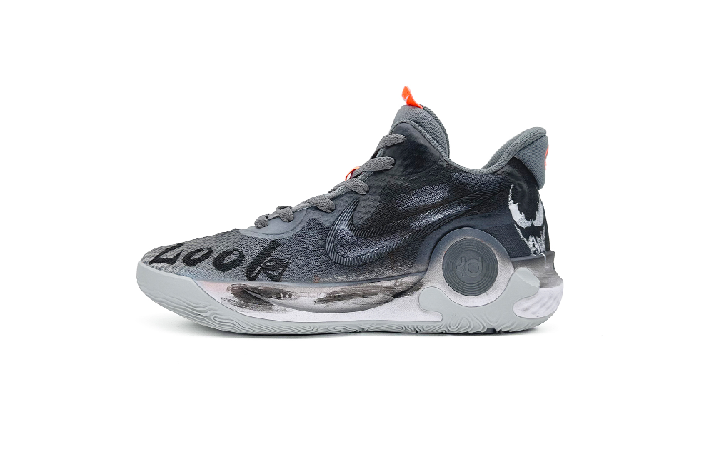 Nike KD Trey 5 IX Anti-Slip Wear-Resistant Mid-Top Basketball Shoes Unisex Black Gray