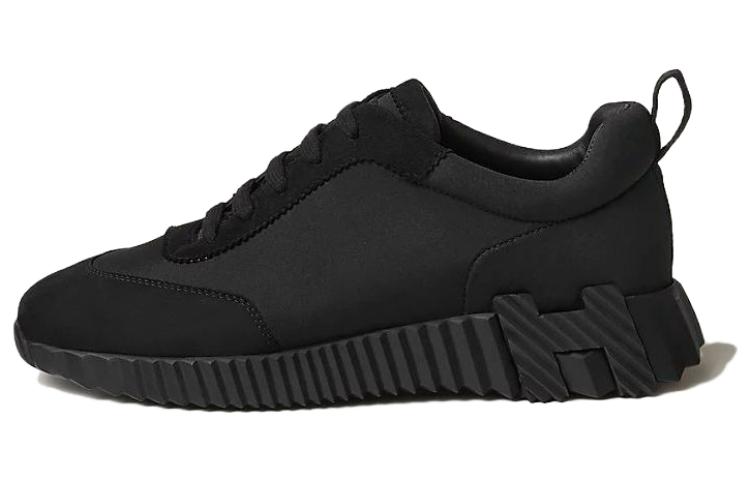 HERMES Bouncing Low-Top Casual Shoes Women's Black