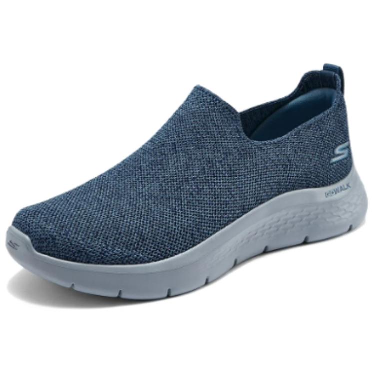 Skechers Cushioned Wear-Resistant Breathable Rebound Low-Top Casual Shoes Men's Blue купить в интернет-магазине Yoocart с быстрой доставкой по России.