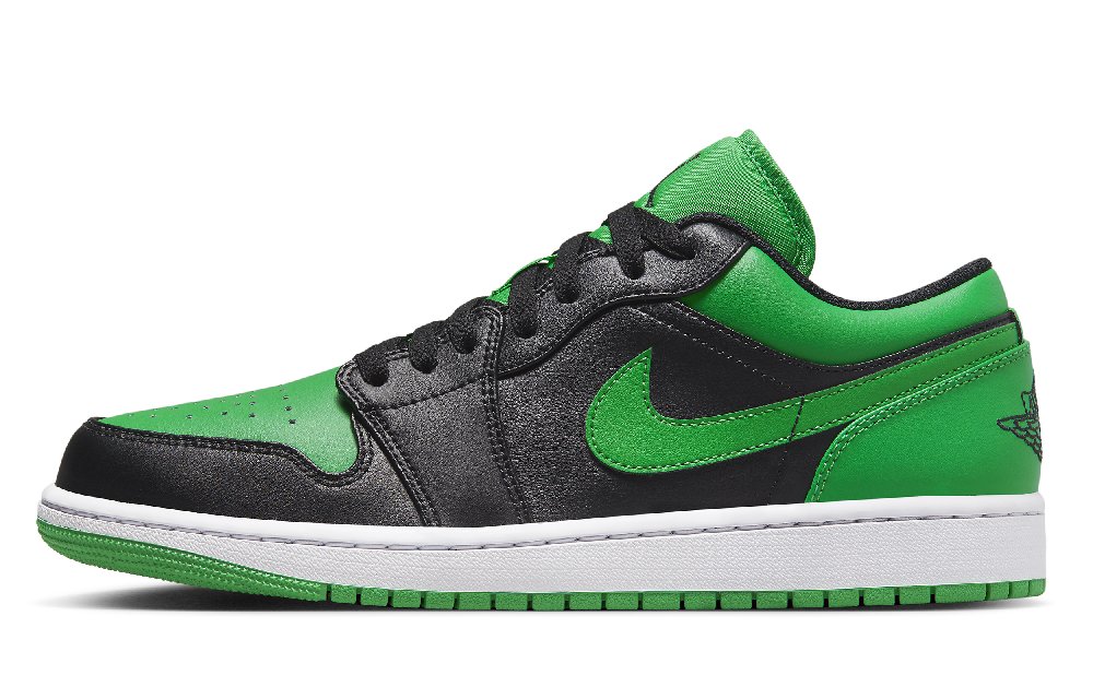 Jordan Air Jordan 1 Low Top Vintage Basketball Shoes Men's Brown Green