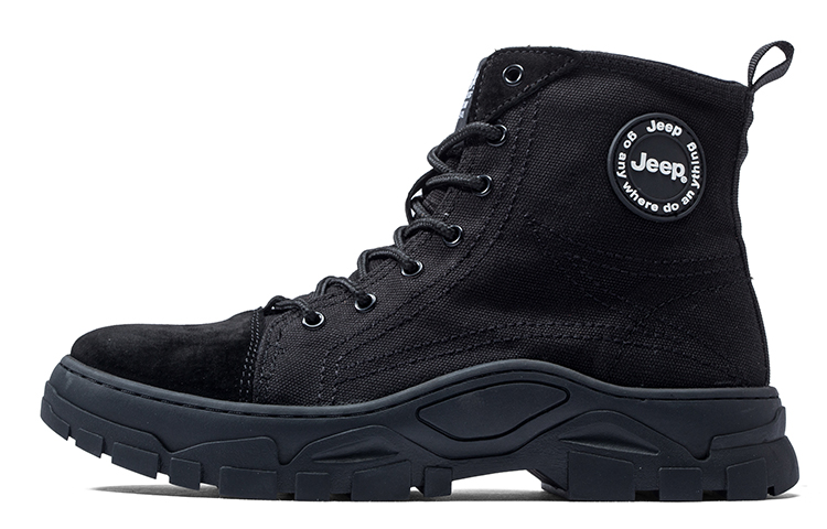 Jeep Martin Boots Men Black