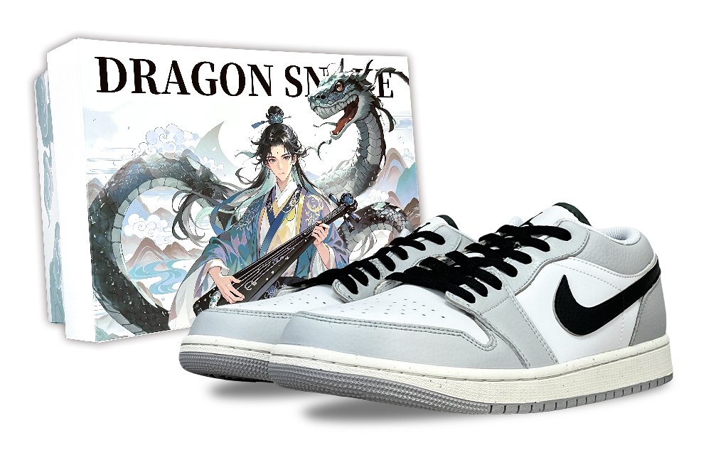 Jordan Air Jordan 1 Gray Toe, Special Box Abrasion Resistant Low Top Vintage Basketball Shoes Unisex Light Gray