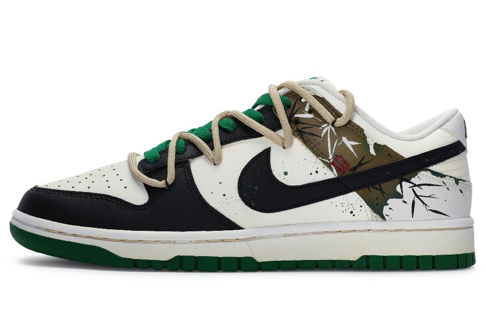 Nike Dunk 811 Manufacturing Qingfeng Yu Li Anti-Slip Wear-Resistant Low-Top Skateboard Shoes Men's Black White Green