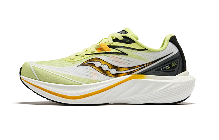 Saucony Slay 2 Cushioning, Slip Resistant, Abrasion Resistant Coverage Low Top Running Shoes Men's Green White Black