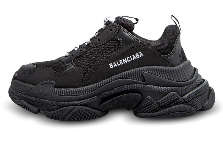 Balenciaga Triple S Black White Lace Women's