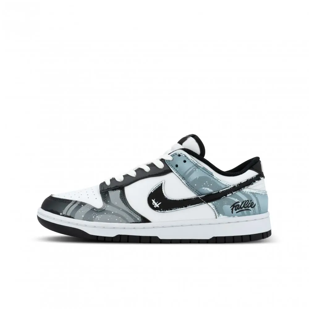 Nike Dunk Optimus Primal XJDD Modern Racer Abrasion Resistant Low top Skateboard Shoes Unisex Black Blue