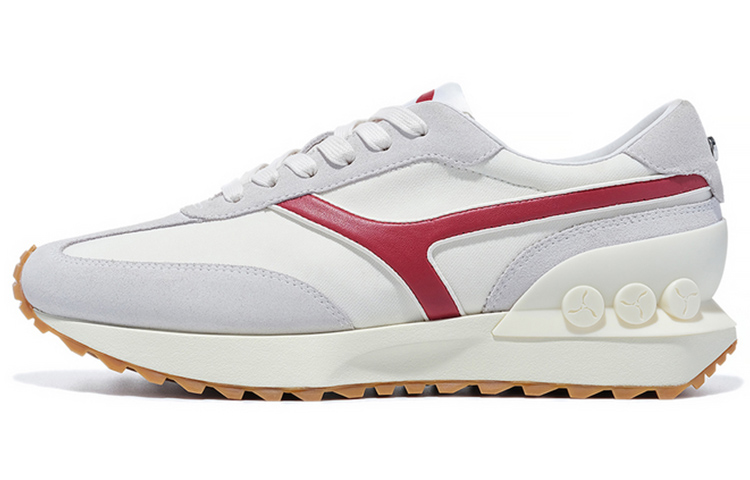 LI-NING 1990 Zhengrong Wear-Resistant Slip-Resistant Low-Top Casual Shoes Women's White Red