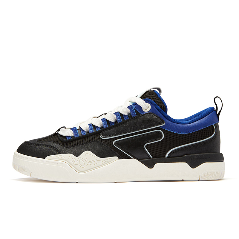 FILA FUSION Low Top Skateboard Shoes Men's Black Blue