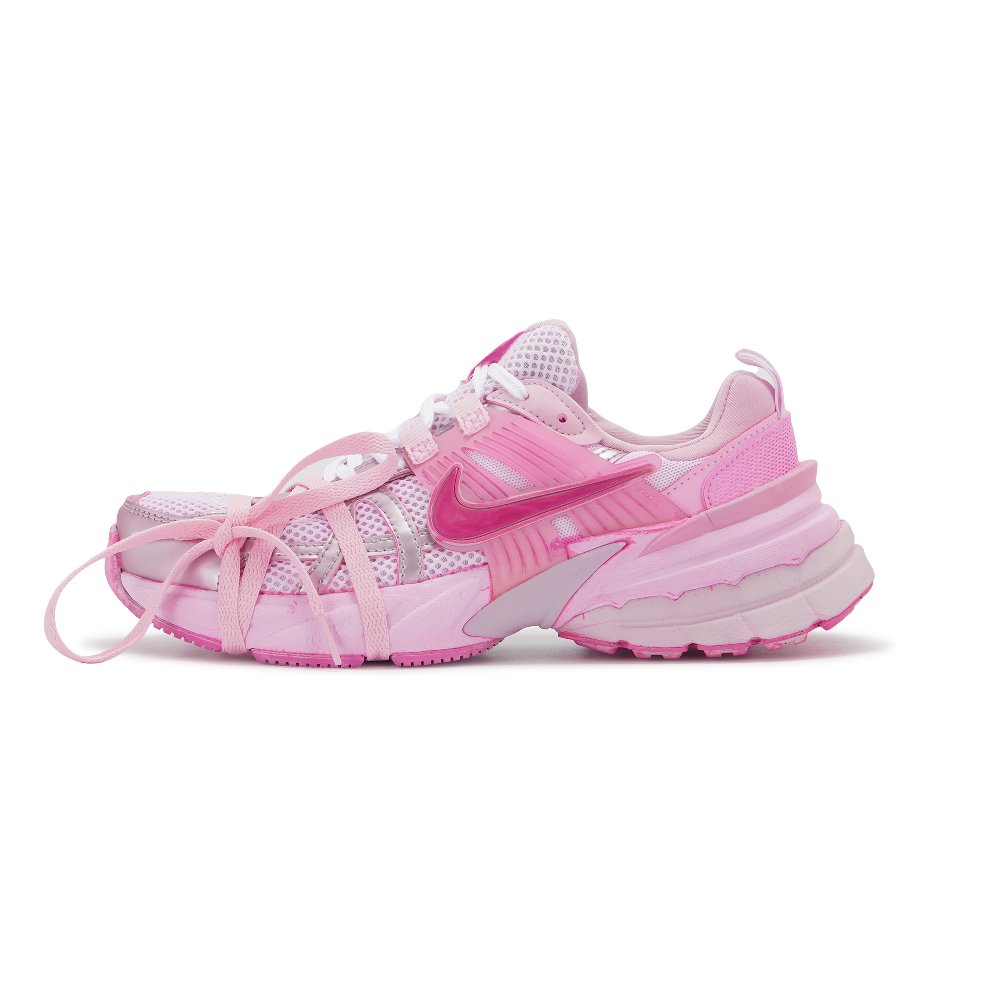 Nike V2K Run Anti Slip Wear Resistant Low Top Running Shoes Women's Pink