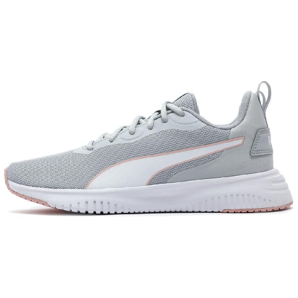 PUMA Flyer Fle Slip-Resistant Cushioning Low-Top Casual Running Shoes Unisex Gray Pink