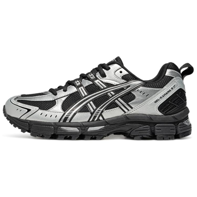 Asics Gel Kahana 8 Anti Slip Wear Resistant Low Top Casual City Commute Running Shoes Men's Silver Black