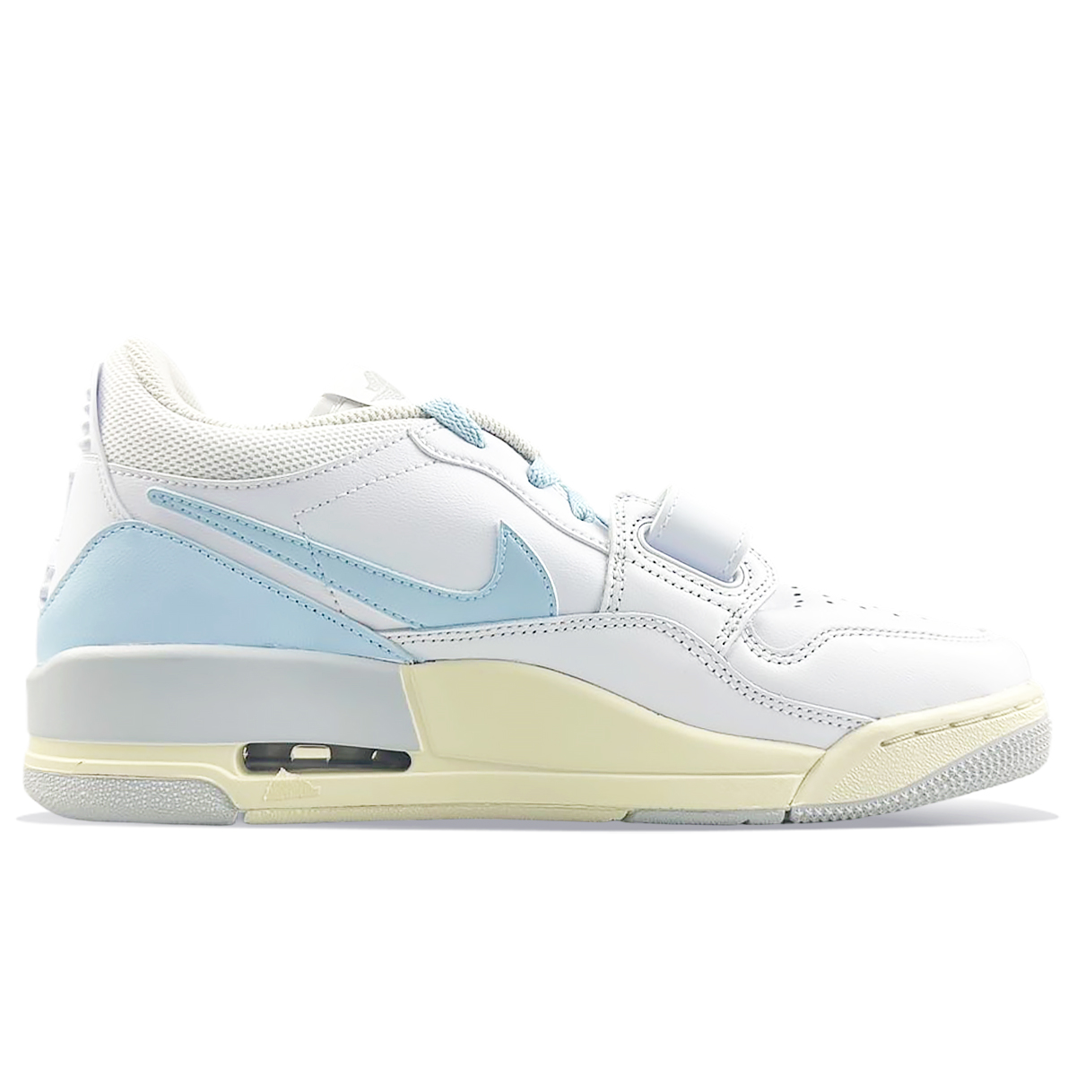 Jordan Legacy 312 Cushioning Wear-Resistant Low-Top Vintage Basketball Shoes Men's White Blue купить в интернет-магазине Yoocart с быстрой доставкой по России.