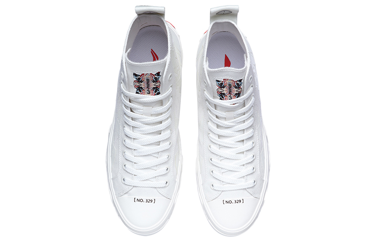 LiNing CF High-Top Skateboard Shoes Unisex Ivory купить в интернет-магазине Yoocart с быстрой доставкой по России.