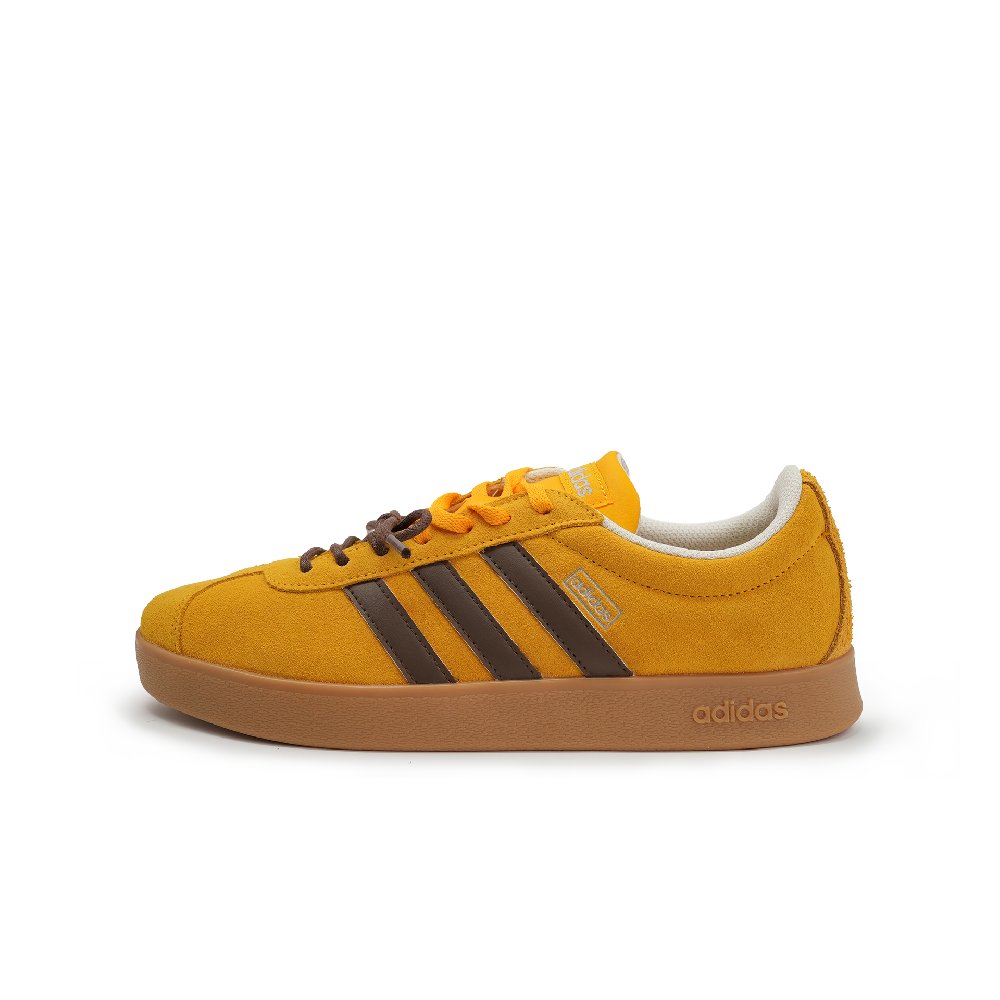 Adidas VL COURT 2.0 Octopus Party, Nightfall Record Slip Resistant Low Top Skateboard Shoes Unisex Yellow