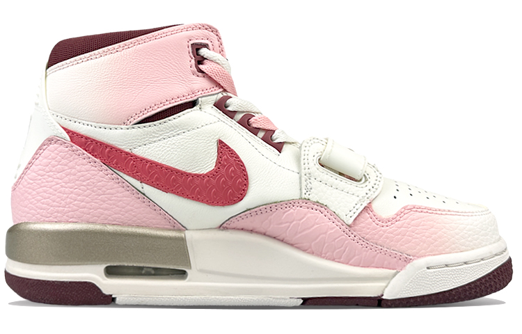 Jordan Legacy 312 Cushioning Anti-Slip And Wear-Resistant High-Top Vintage Basketball Shoes Women's White Pink купить в интернет-магазине Yoocart с быстрой доставкой по России.