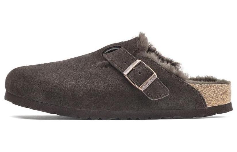 Birkenstock Boston Shearling Suede 'Mocha'