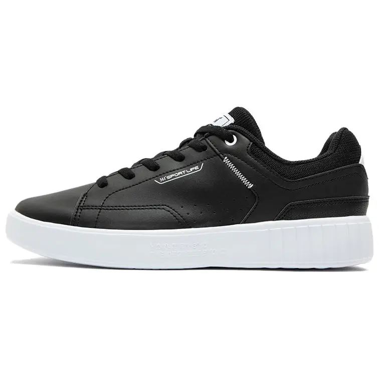 361° Abrasion Resistant Slip Resistant Low Top Skateboard Shoes Men's Black White