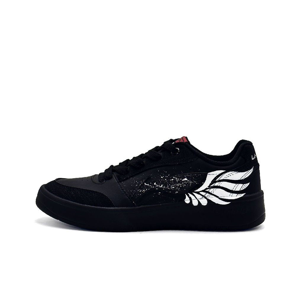 LiNing Yuanbao V3 Anti Slip And Wear Resistant Height Increasing Low Top Skateboard Shoes Men's Black White