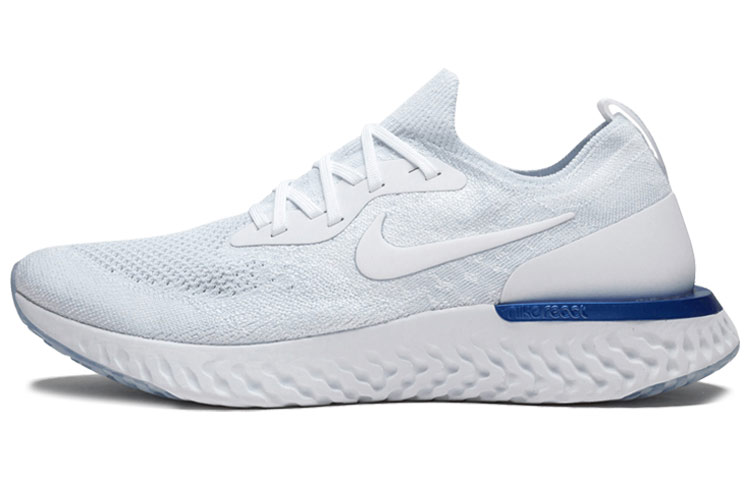 Nike Epic React Flyknit White Racer Blue