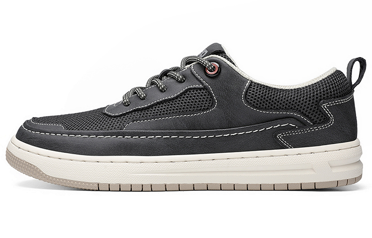 Jeep Low-Top Skateboard Shoes Men's Black