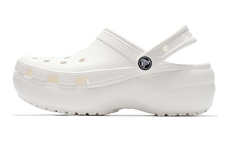 Crocs Classic Platform Clog Classic Cloud Clog Vintage Clogs Women's White Blue