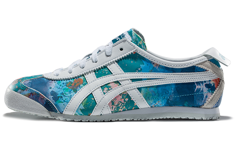 Onitsuka Tiger MEXICO 66 Cushioning, Slip Resistant, And Abrasion Resistant Low Top Casual Shoes Women's Blue White