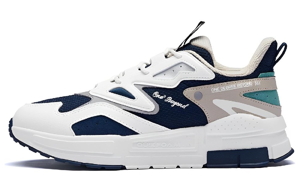 361° Anti Slip Wear Resistant Low Top Sports Casual Shoes Blue Gray