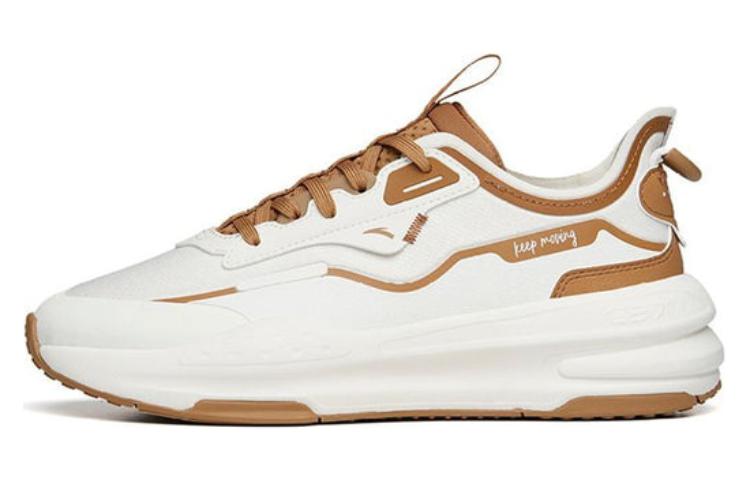 ANTA C37 Series Casual Shoes Men's Low top Ivory White/Plaid Brown