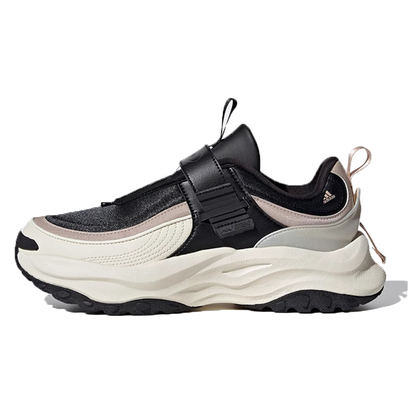 Adidas Maxxwavy Slip Resistant Abrasion Resistant Low top Chunky Sneakers Unisex Black White