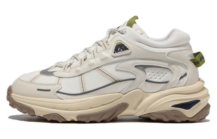 FILA Explorer Rock Blunt Cushioning Anti-Slip And Wear-Resistant Low-Top Casual Shoes Unisex Beige Korean Style