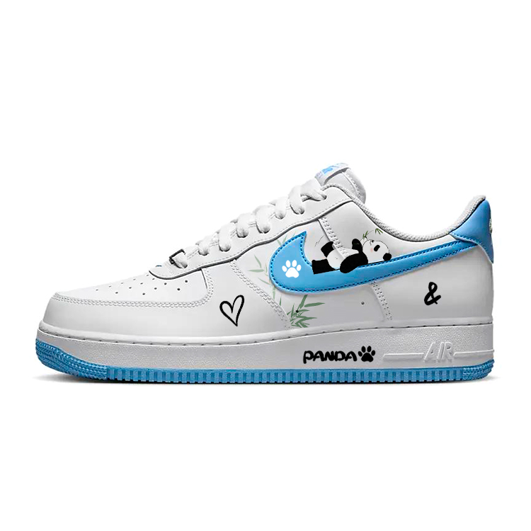 Nike Air Force 1 Skateboard Shoes Men Low-Top Blue/White