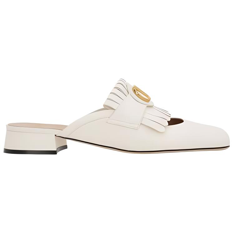 Valentino VLogo Plaque Square Toe Sandals Women's