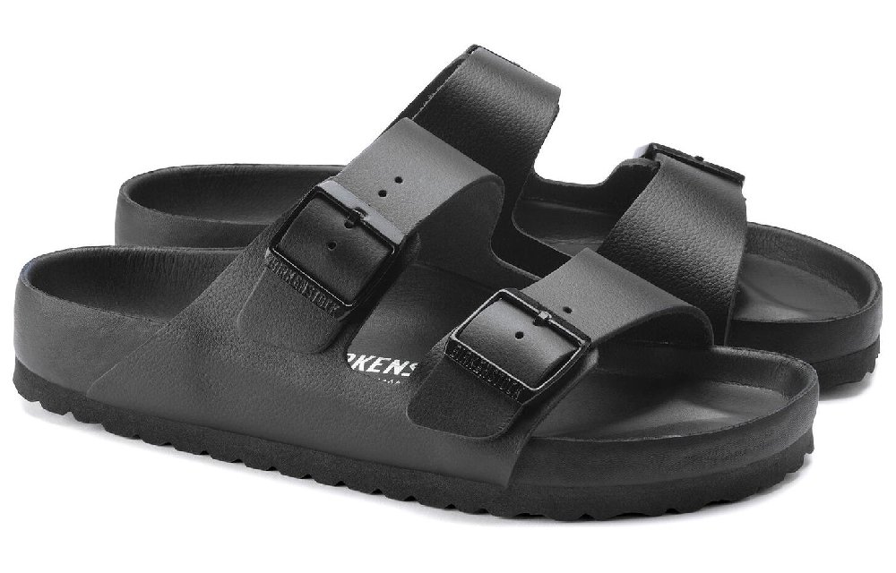 Birkenstock Arizona Natural Leather Sandals 'Black'