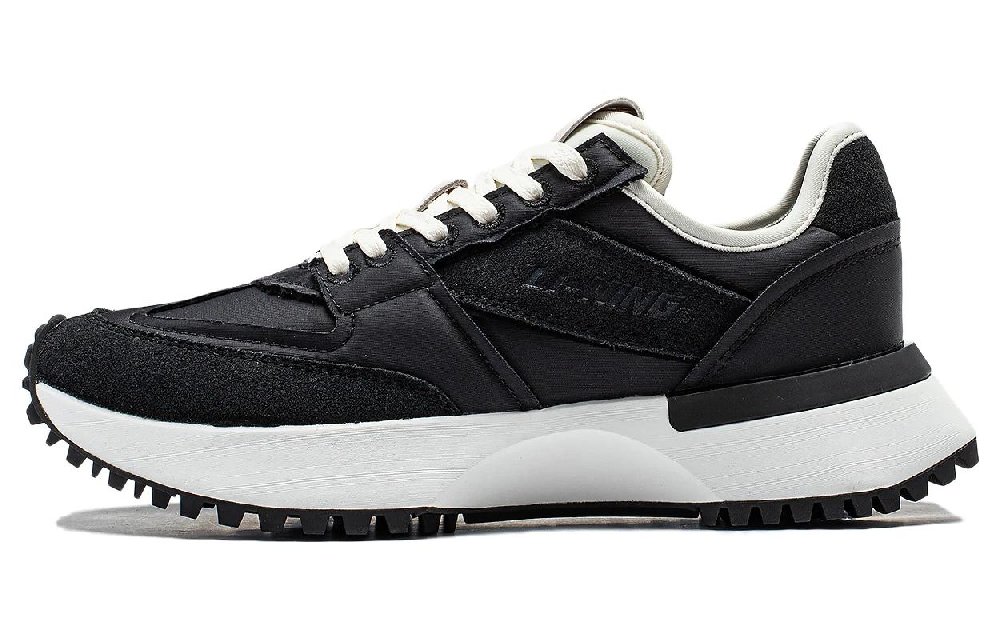 LiNing 001 Vntg Lightweight And Wear-resistant Low-Top Running Shoes Women's Black