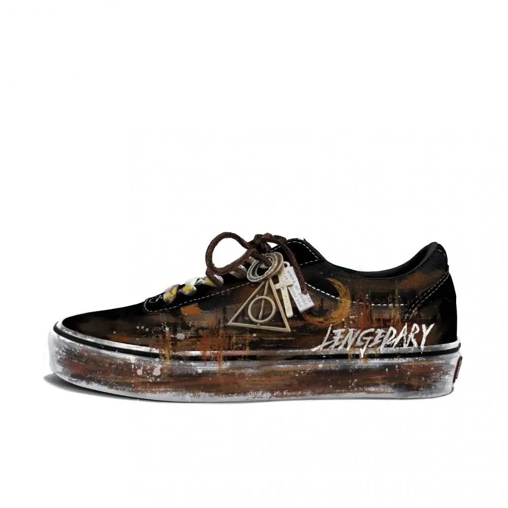 Vans Ward Abrasion Resistant Low Top Skateboard Shoes Men's Dark Brown