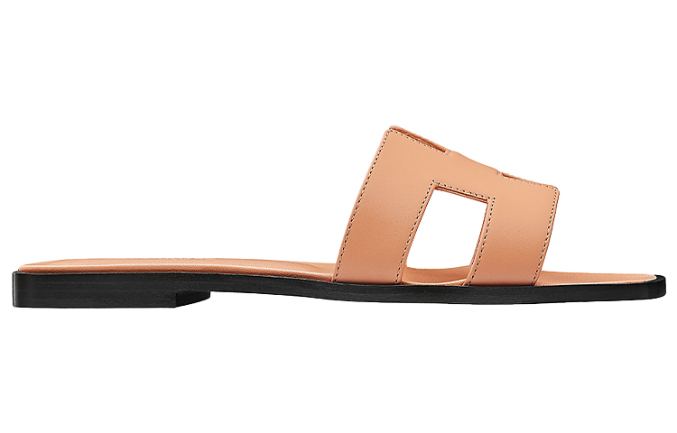 HERMES Oran Slide Slippers Women's Nude
