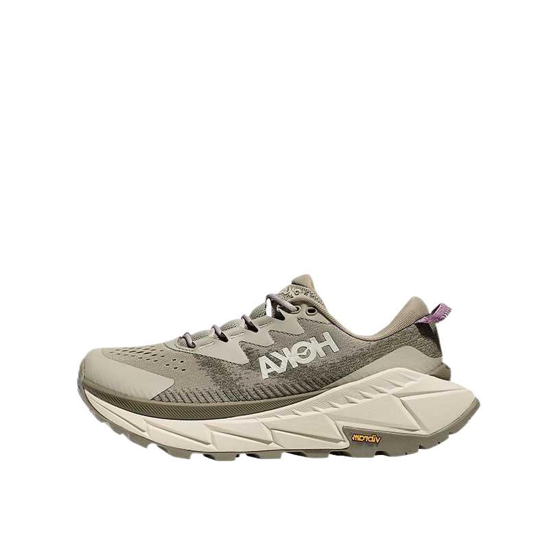 HOKA ONE ONE Breathable And Wear-resistant Low-Top Trekking Shoes Women's Wheat Green/Ceramic Cyan