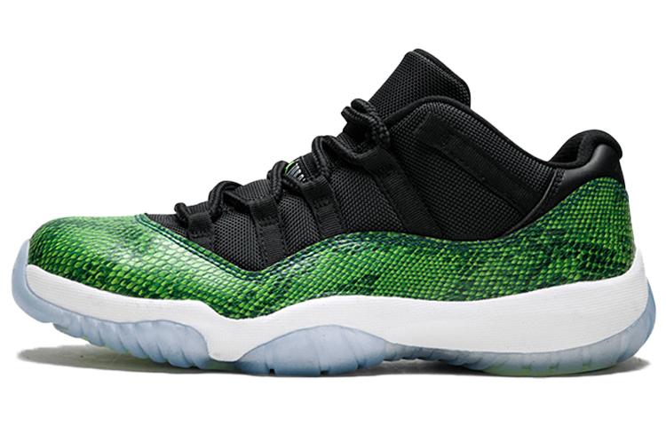 Jordan 11 Retro Low Green Snakeskin