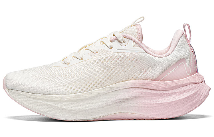 Kappa Slip Resistant And Breathable Low Top Running Shoes Women's White Pink