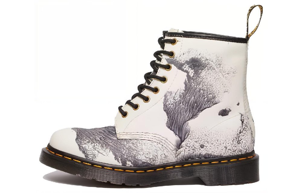 Dr. Martens 1460 X Tate Decalcomania Backhand Leather Lace Up Boots 'Multicolor Black White'
