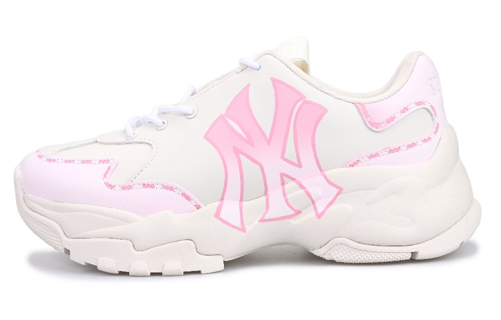 MLB Big Ball Chunky Chunky Sneakers Unisex Low-Top White/Pink